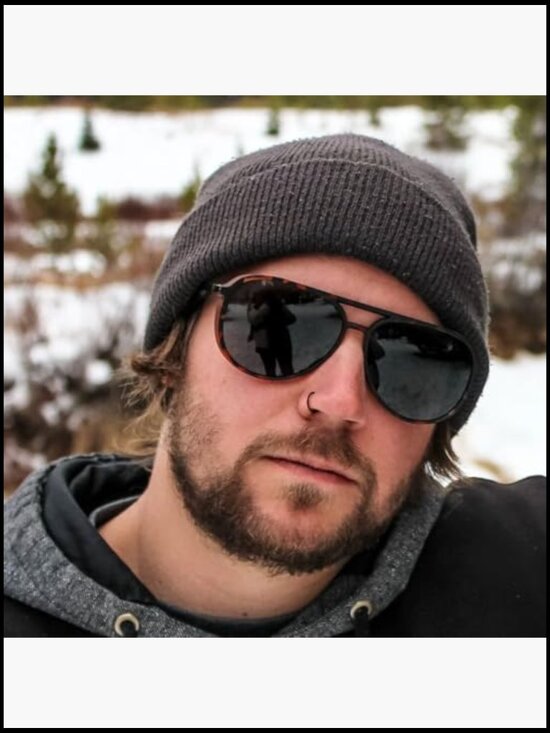 Polarized Sport Sunglasses - Lightweight Wrap Frame, UV Protection, Anti-Glare
